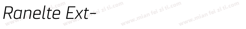 Ranelte Ext字体转换